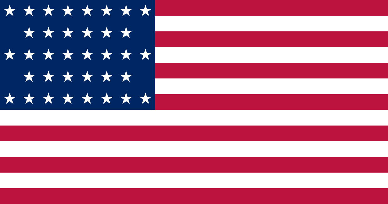 36 Stars On-This-Day.com - U.S. Flag History